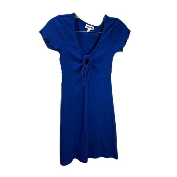 Abound Royal Blue Mini‎ Dress Keyhole Front XS - Picture 1 of 5